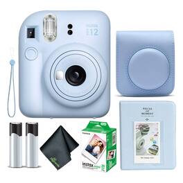 Fujifilm - Instax Mini 12 Instant Film Camera with Instant Film - Pastel Blue