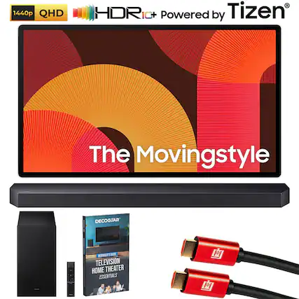 1440p QHD HDR10+ Powered by Tizen
The Movingstyle
DECOGEAR
BEGINNER'S GUIDE TO TELEVISION HOME THEATER ESSENTIALS