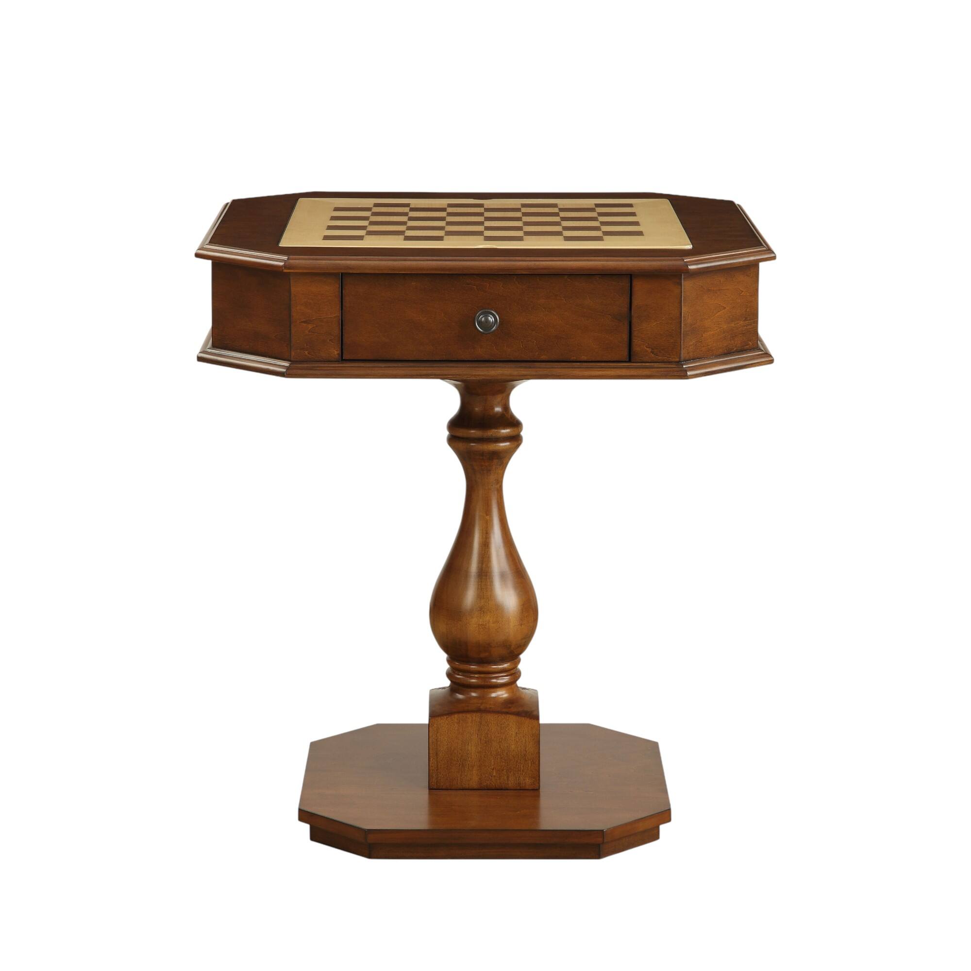 Alt View 1. Anysun - Reversible Chess & Checker Game Table - Includes Game Tray - Cherry.