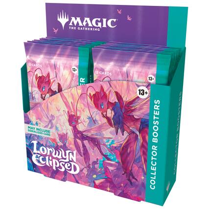 MAGIC THE GATHERING
15 CARDS 13+
15 CARDS R MAY INCLUDE SERIALZED CARD
Lorwyn Eclipse
13+ BOOSTERS
COLLECTOR BOOSTERS