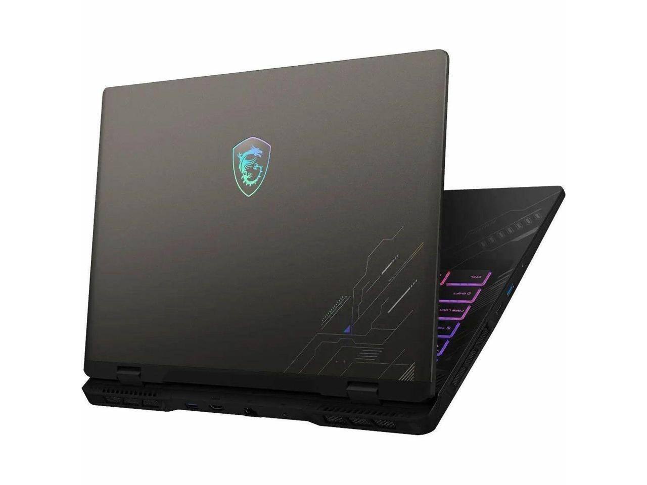 Alt View 3. MSI - MSI Crosshair 16 HX AI D2XW - Intel Ultra 7 255HX, 32GB, 1TB SSD, RTX 5070, Wi-Fi 6E - Gray.