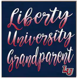 Jardine - Liberty Flames 10'' x 10'' Grandparent Plaque - Navy