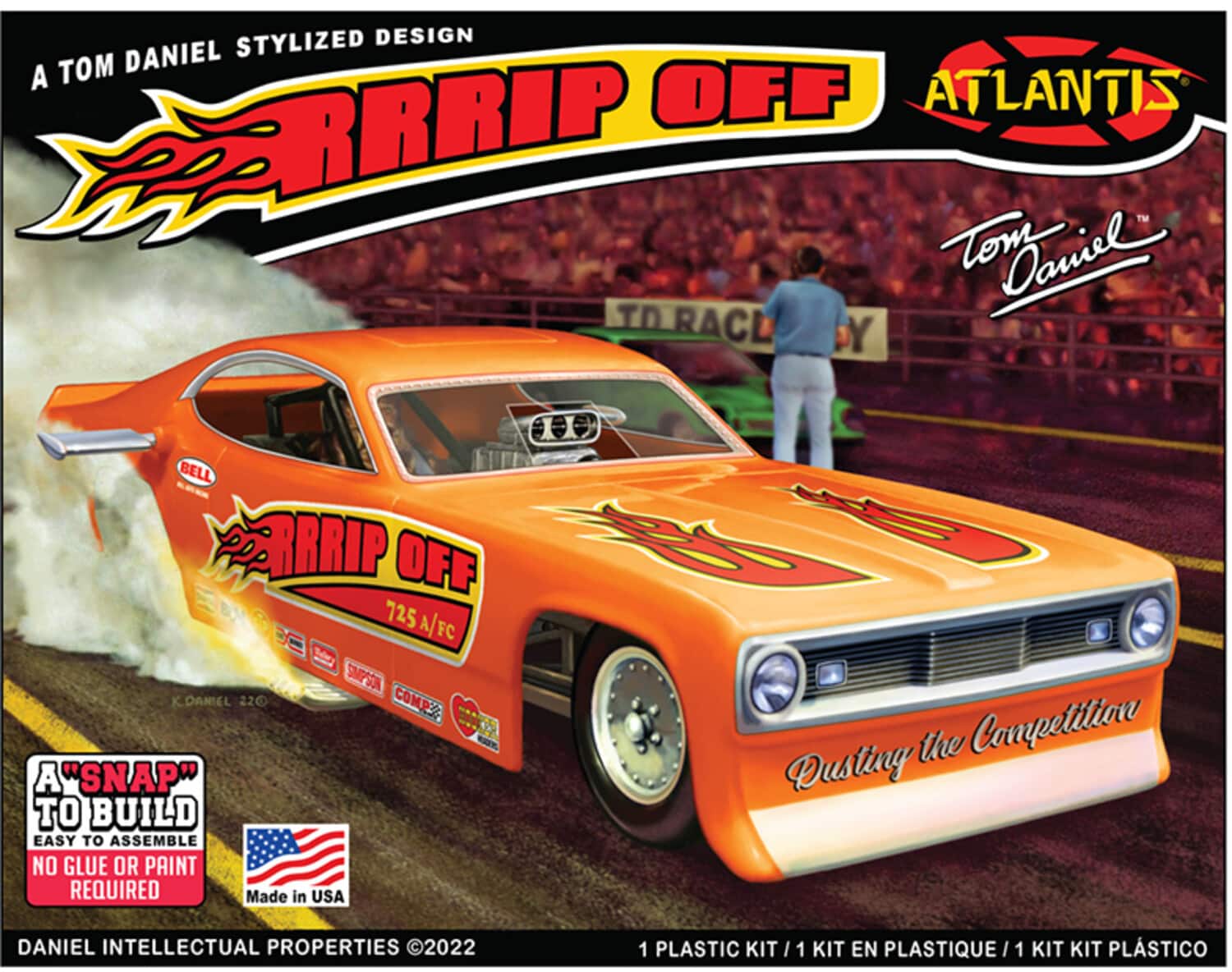 PopMarket - Snap Tom Daniel RRRRip Off Funny Car 1/32 Scale Model Kit - COLLECTIBLES - Multicolor