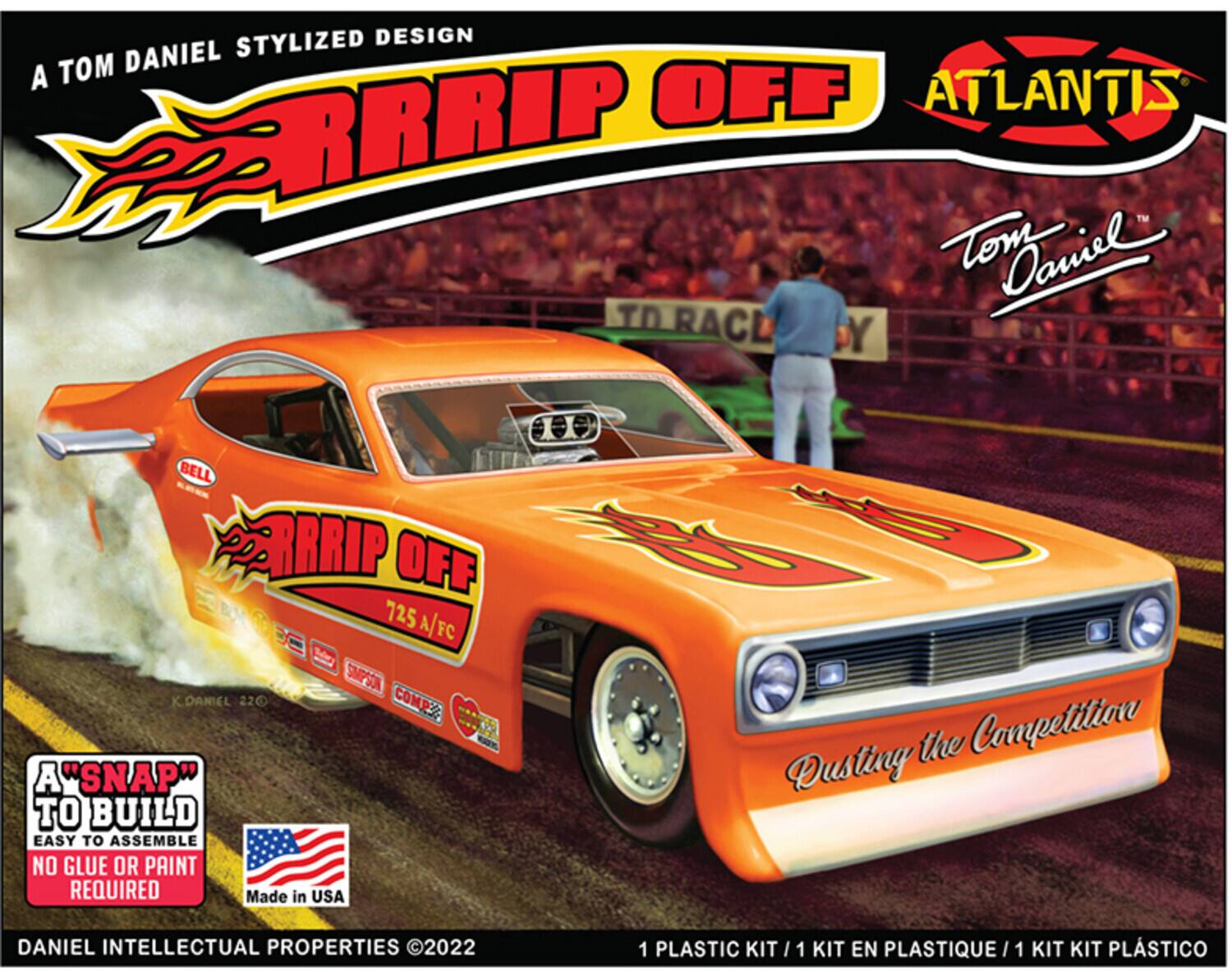 PopMarket - Snap Tom Daniel RRRRip Off Funny Car 1/32 Scale Model Kit - COLLECTIBLES - Multicolor