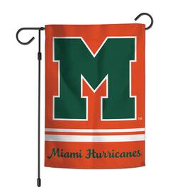 WinCraft - Miami Hurricanes 12'' x 18'' Double-Sided College Vault Garden Flag - Multicolor