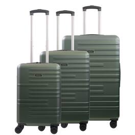 American Dreamliner - 3-Piece Hardside Luggage Set – 22.5", 26.5", 30" - Green