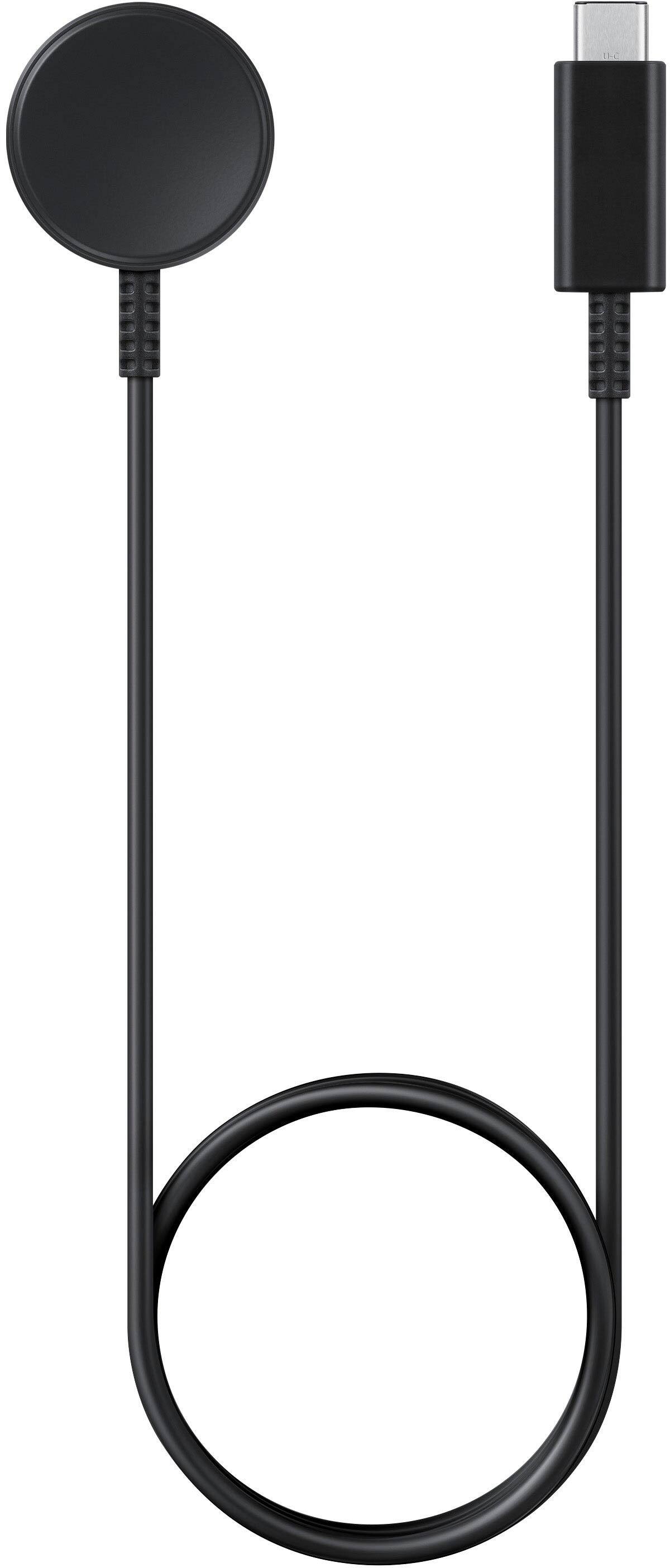 Front. Samsung - Galaxy Smart Watch Wireless Charger - Black.