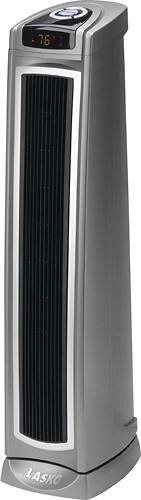 Angle Standard. Lasko - Oscillating Ceramic Tower Heater - Gray.