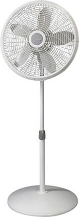 Front. Lasko - Pedestal Fan - White.