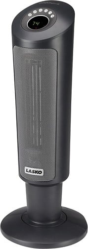 Best Buy Lasko Digital Ceramic Pedestal Heater Gray 5129