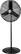 Front. Lasko - Pedestal Fan - Black.