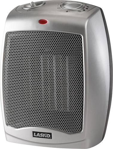 Angle. Lasko - Ceramic Heater - Gray.