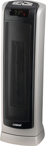 Angle View: Lasko Oscillating Ceramic Tower Heater with Logic Center Remote Control