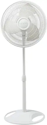 Front. Lasko - Stand Fan - White.