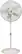 Front. Lasko - Cyclone Pedestal Fan - White.