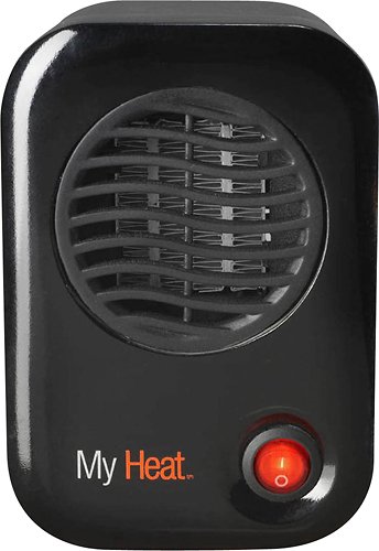 Front Zoom. Lasko - MyHeat Personal Electric Space Heater - Black.