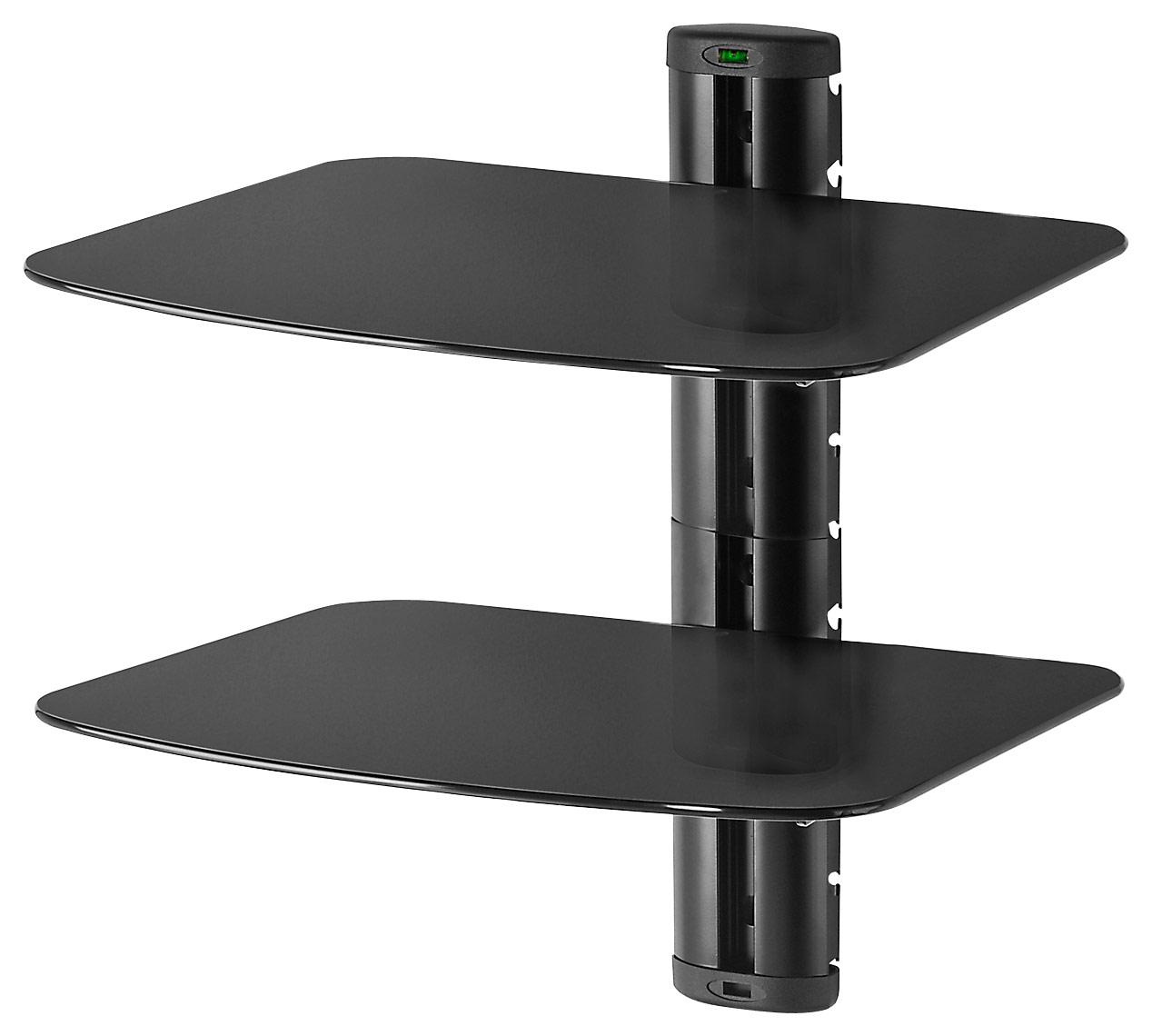 Peerless-AV - Mounting Shelf Compatible with Home Theater System, DVD/Blu-ray Player - Black