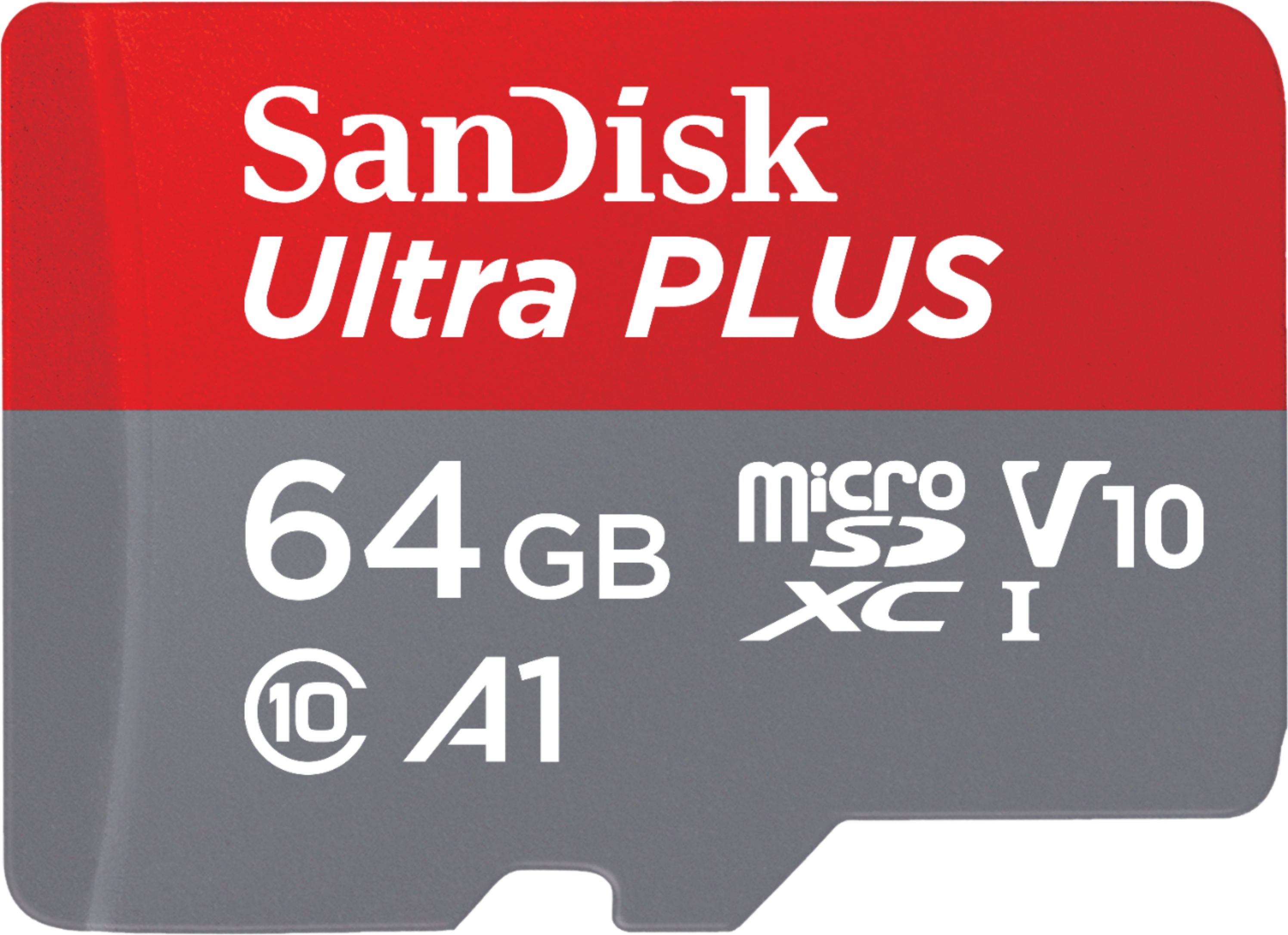 Best Buy Sandisk Ultra Plus 64gb Microsdxc Uhs I Memory Card Sdsqusc 064g Ancia