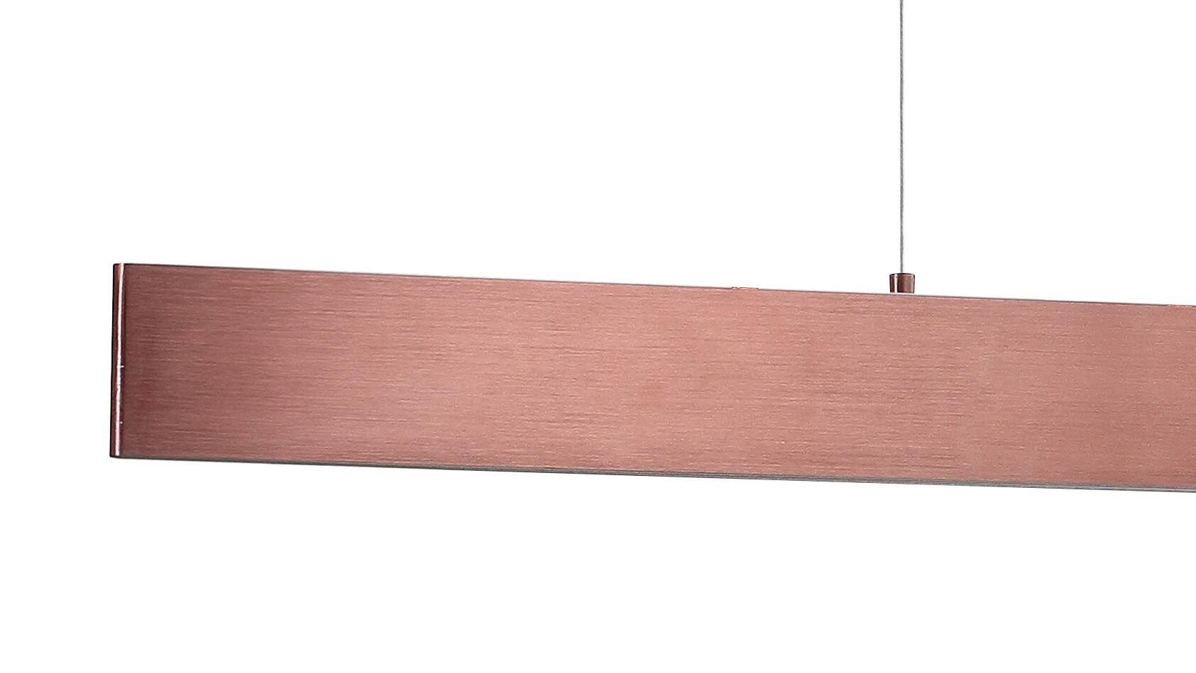 Alt View 4. Jonathan Y - Draper 32" Dimmable Adjustable Integrated LED Metal Linear Pendant, Anodized Bronze - Anodized Bronze.