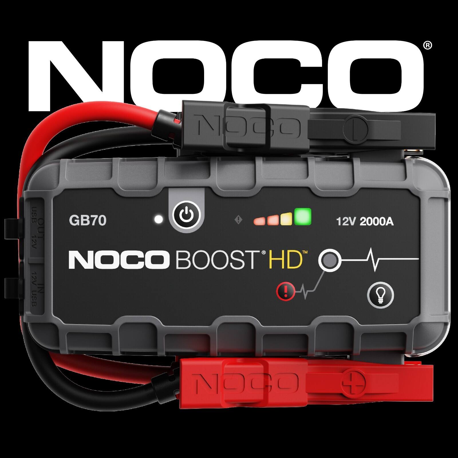 NOCO USB GB70 OUT 12V NOCO BOOST HD 12V IN! USB 12V 2000A