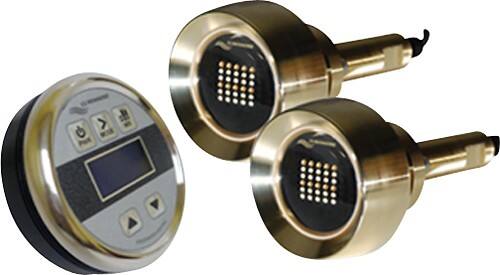 Angle Standard. Lumishore - x72 Color-Change Plus Thru-Hull Underwater Lights (2-Pack) - Multicolor.