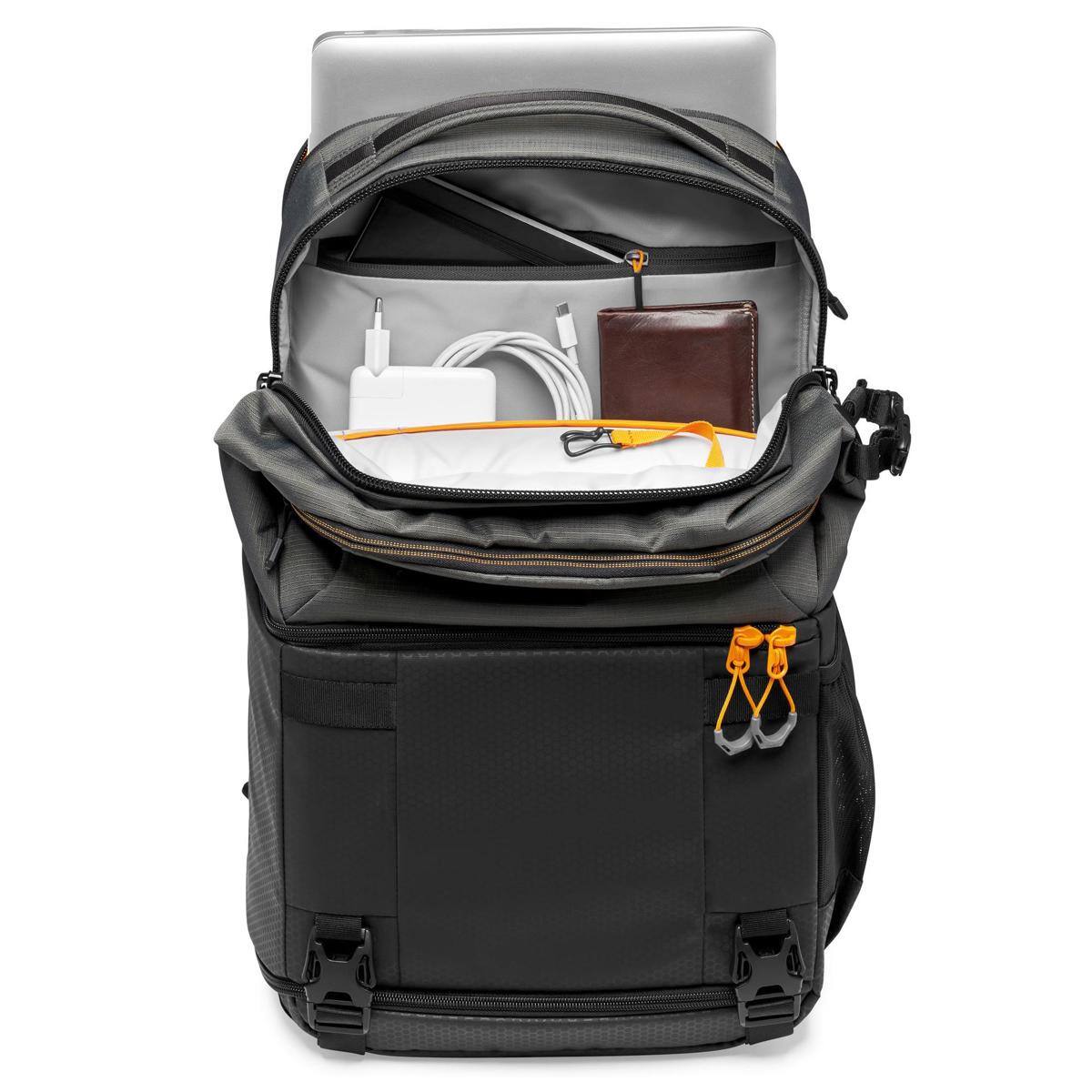 Alt View 2. Lowepro - Lowepro Fastpack PRO BP 250 AW III Travel-Ready Backpack for DSLR Camera, Gear and Laptop, Gray.