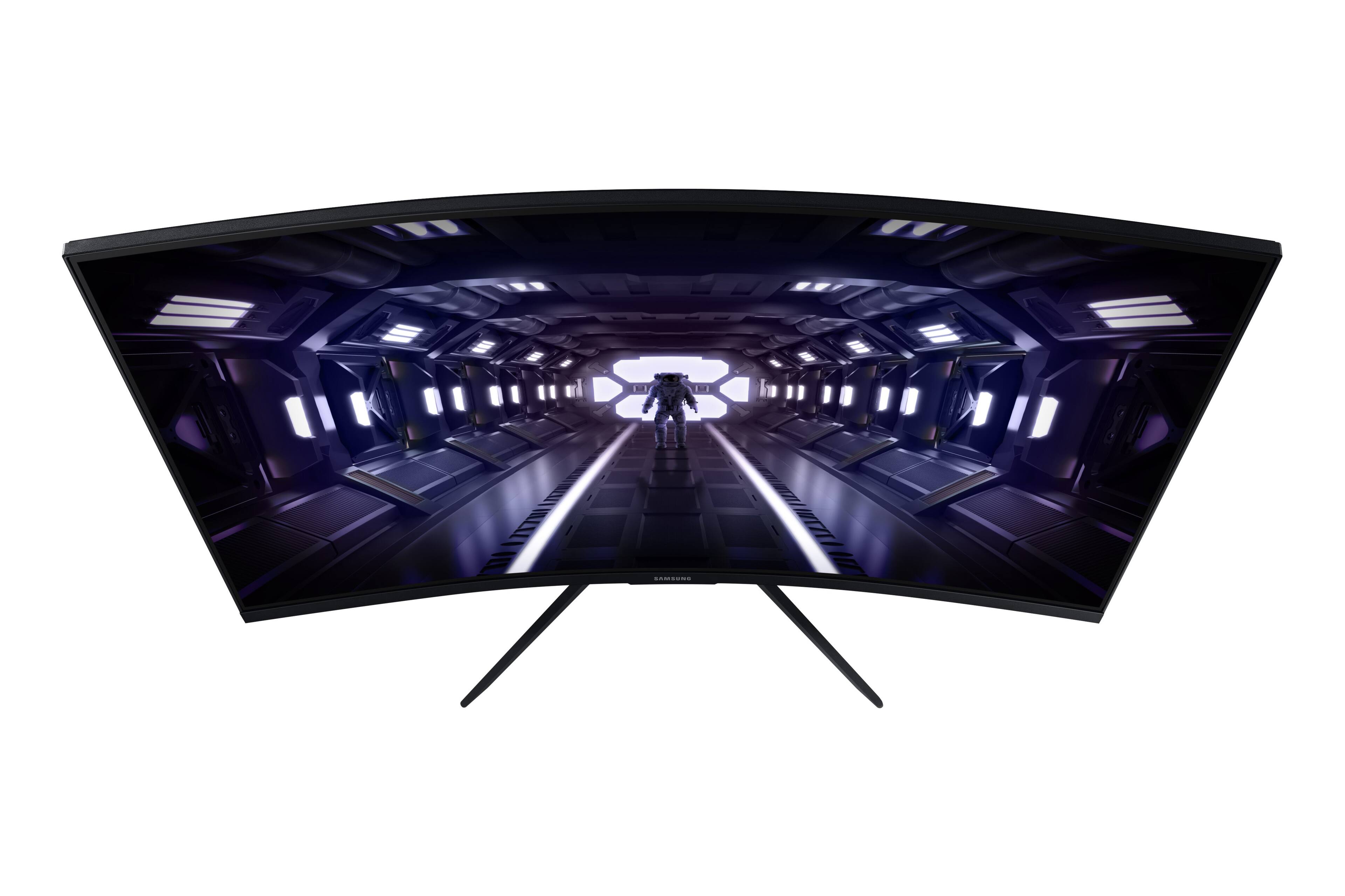 Alt View 22. Samsung - Odyssey G3 32" Curved FHD 1ms AMD FreeSync Premium Gaming Monitor - Black - Black.