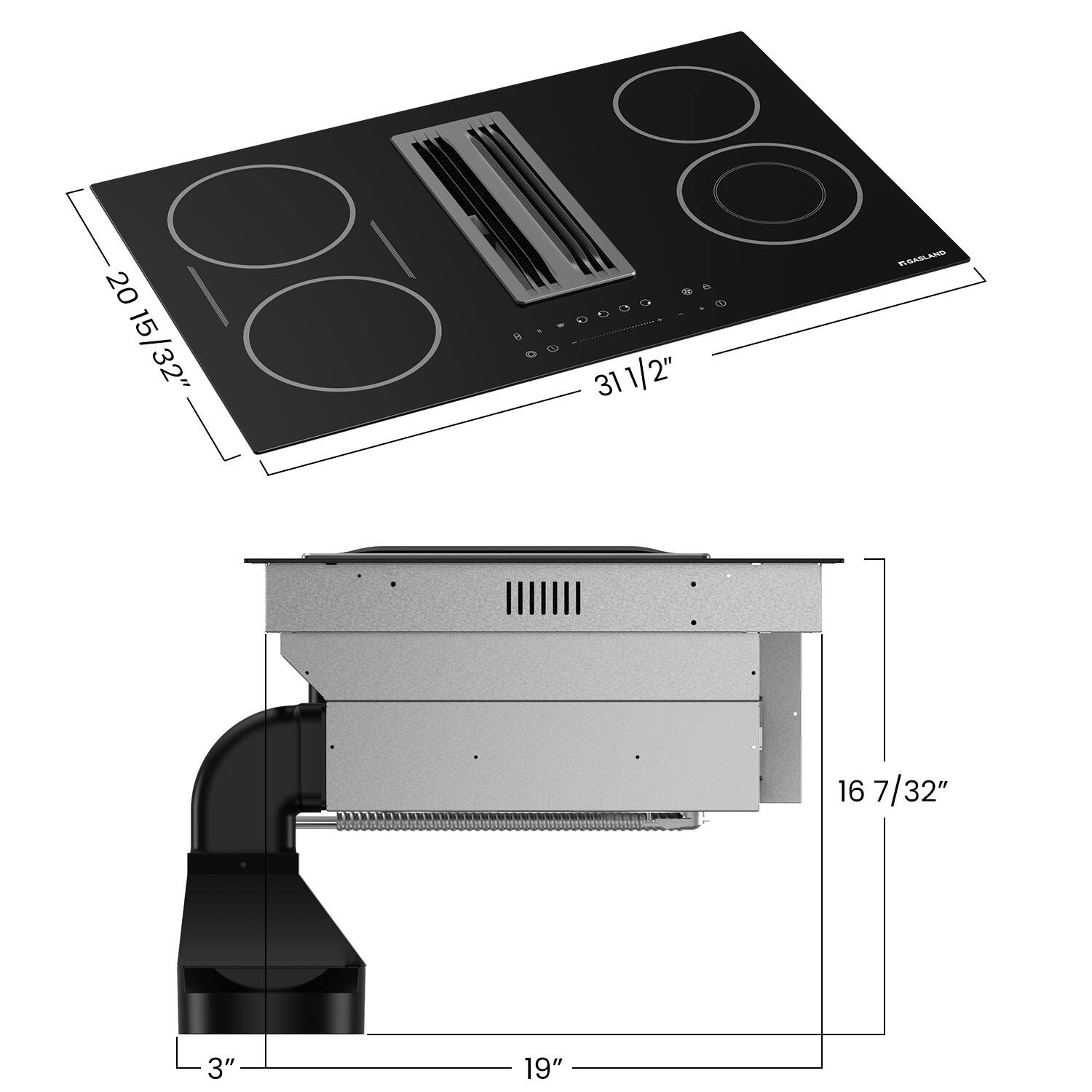 20 15/32"  
00 31 1/2"  
31 2"  
ASABLAND  
16 7/32"  
3"  
19"