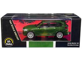 2018 BMW X5 Verde Ermes with Sunroof 1/64 Diecast Model Car by Paragon Models - Green Metallic
