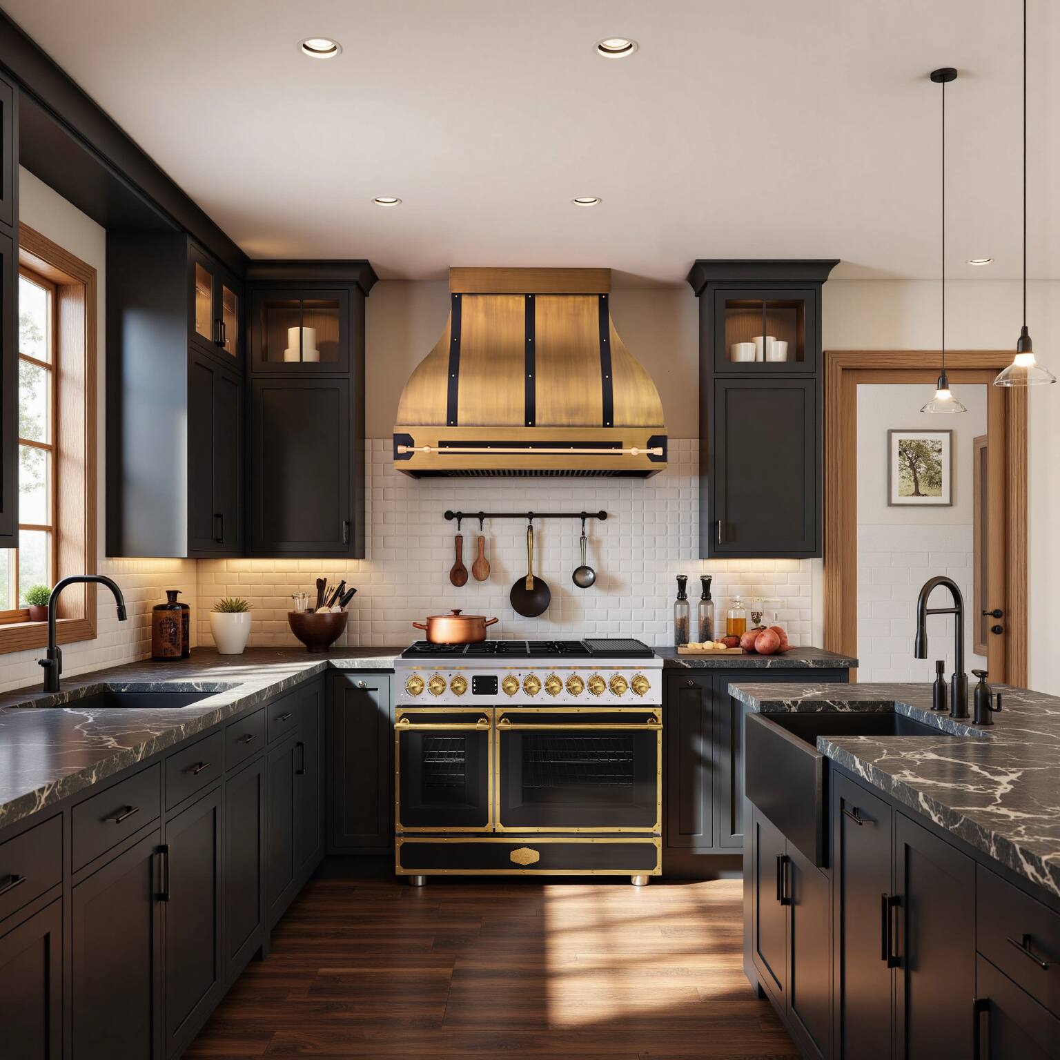 Alt View 8. Akicon - Akicon 6.7 Cu.ft Freestanding Gas Rapid Convection Range with 8 Sealed Burners and Cast Iron Grates in Jet Black - Jet Black.