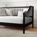 Alt View 14. Martha Stewart - Neely Wooden Twin Size Platform Daybed with Spindles and Wood Slat Foundation - Black.