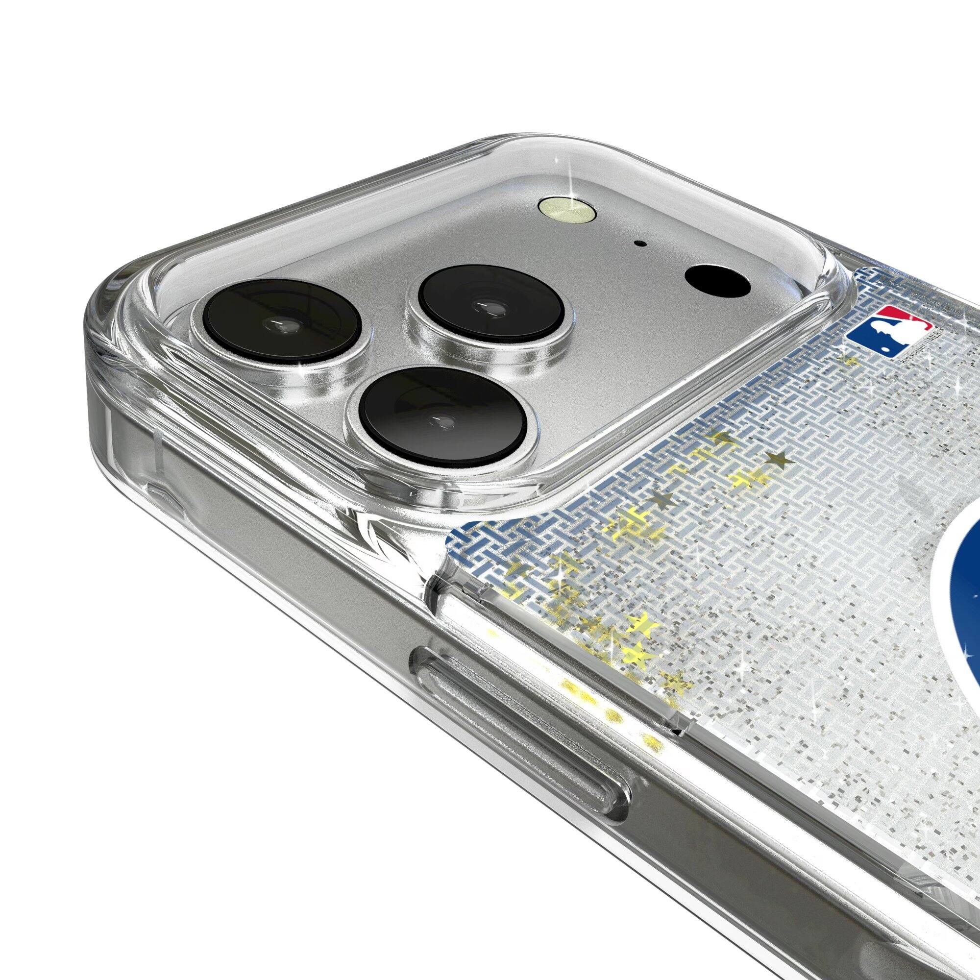 Alt View 2. Keyscaper - Chicago Cubs Linen Logo iPhone Glitter Case - 13 - Multicolor.