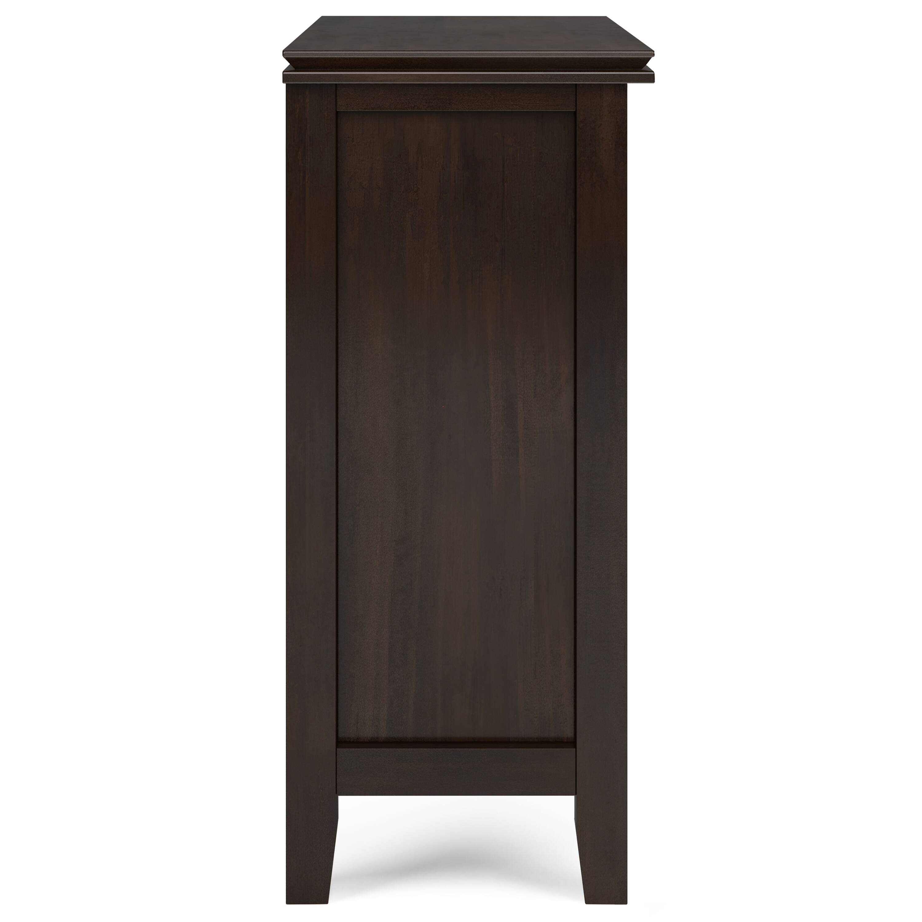 Alt View 14. Simpli Home - Artisan Low Storage Cabinet - Tobacco Brown.