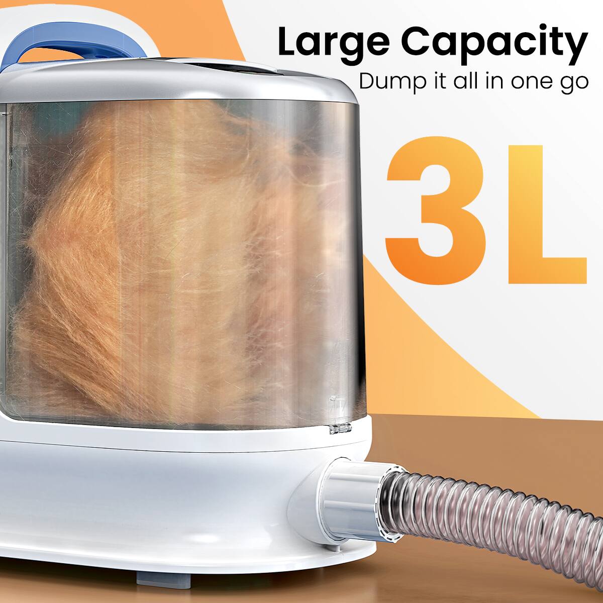 Large Capacity
Dump it all in one go
3L