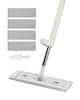 Front. VEVOR - Flat Mop, Self Wringing, Microfiber Floor Mop with 4 Reusable & Washable Mop Pads for Dry & Wet Floor Cleaning - White;Gray.