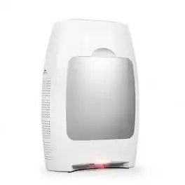 EyeVac - The Only 2-in-1 Air Purifier/Deodorizer & Vacuum - White w/ Silver Canister