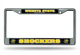 Rico Industries - Wichita State Shockers NCAA Chrome Metal License Plate Frame - Multi