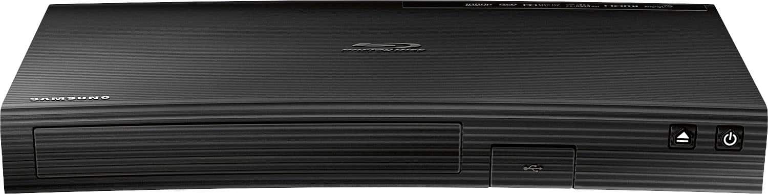 Front. Samsung - Streaming Audio Blu-ray Player - Black.