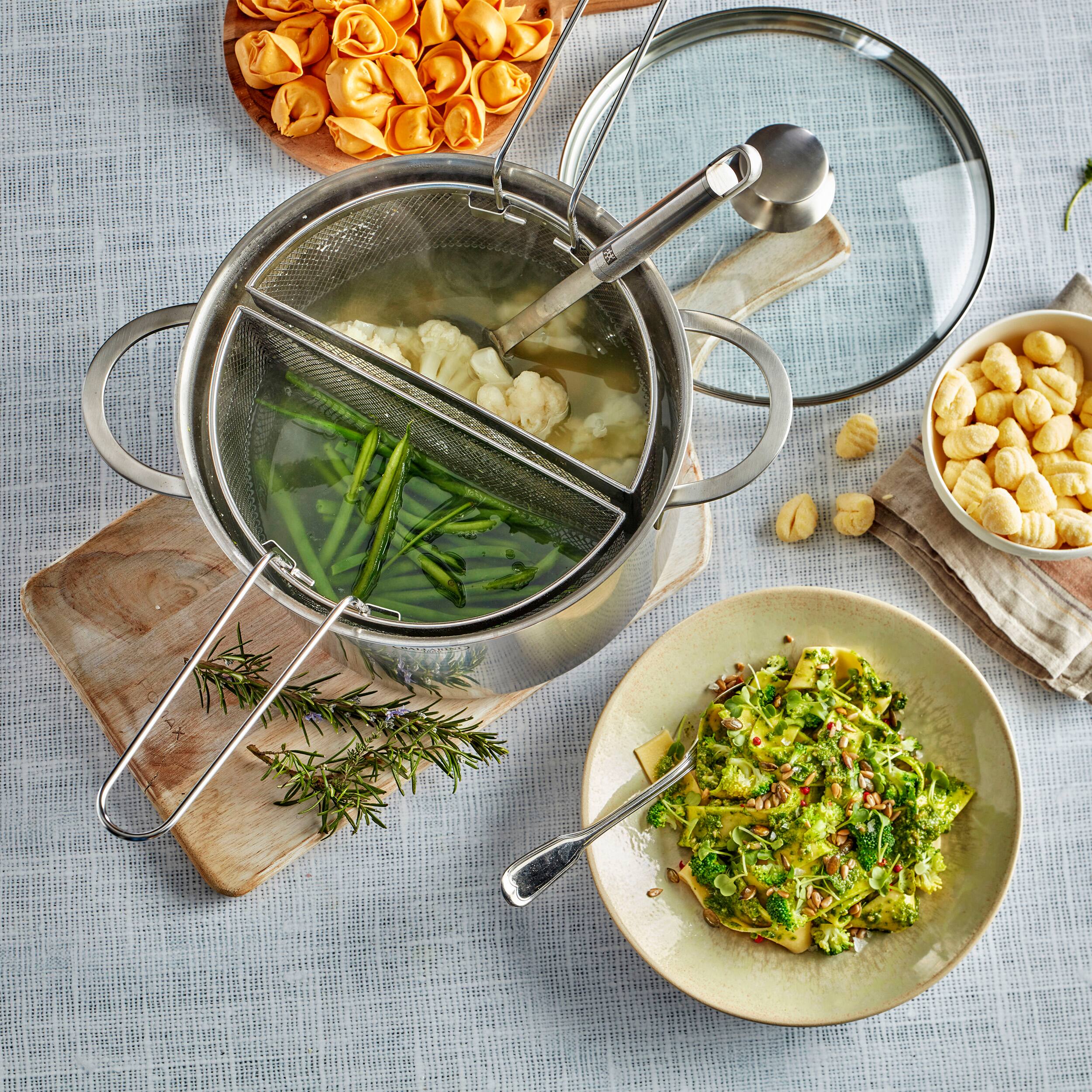 Alt View 4. Demeyere - Demeyere Resto 8.5-qt Stainless Steel 7-In-1 Multi-Pot - Stainless Steel.