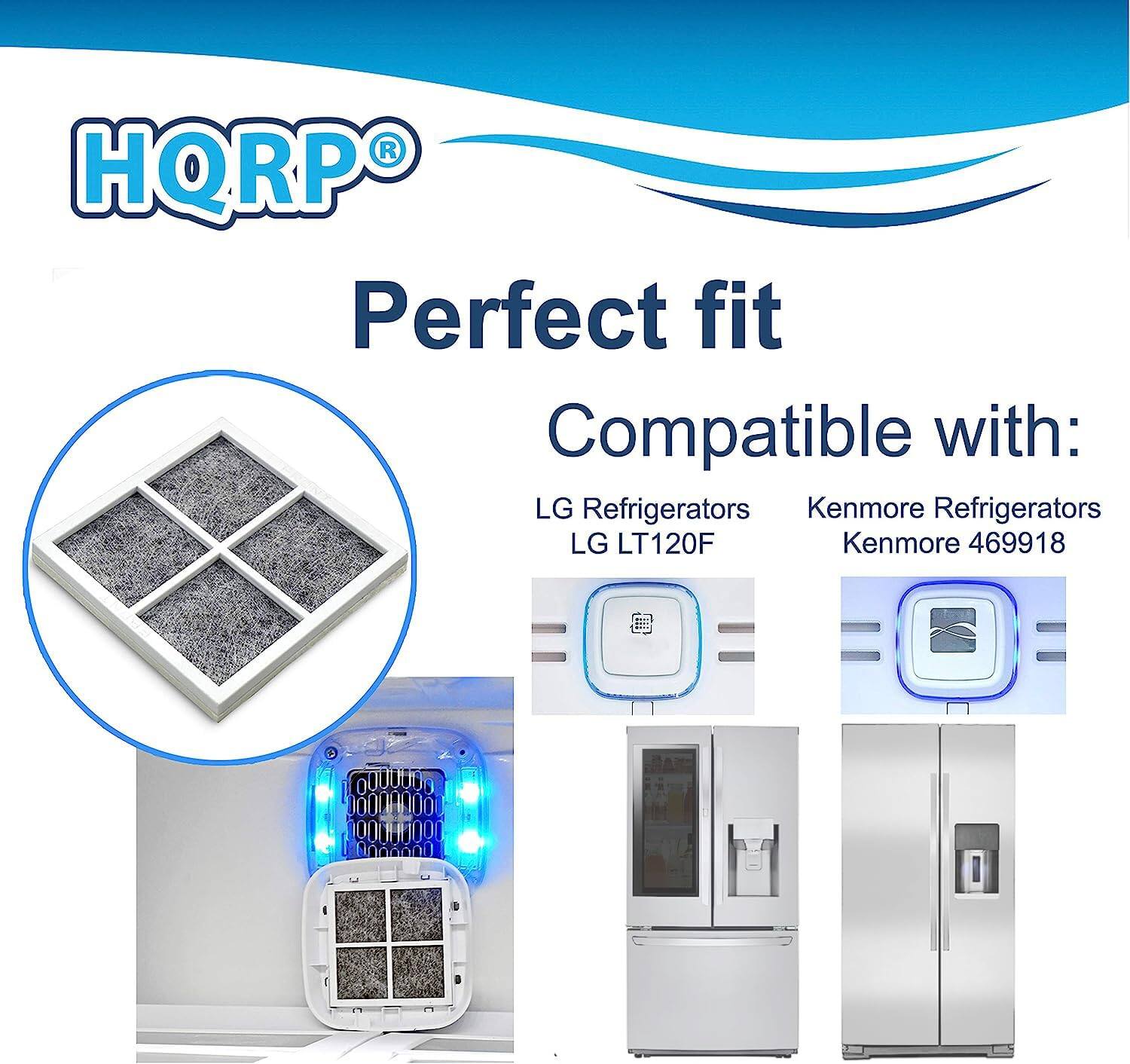 HQRP®  
Perfect fit  
Compatible with:  
LG Refrigerators  
LG LT120F  
Kenmore Refrigerators  
Kenmore 469918