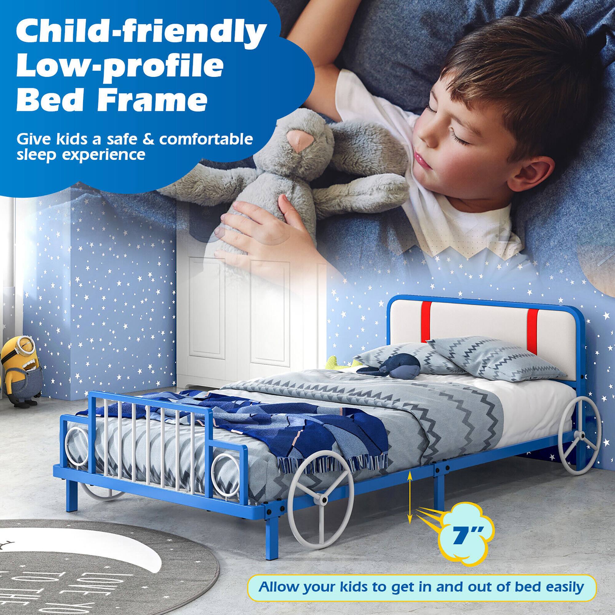 Child-friendly Low-profile Bed Frame

Give kids a safe & comfortable sleep experience

Allow your kids to get in and out of bed easily

7"