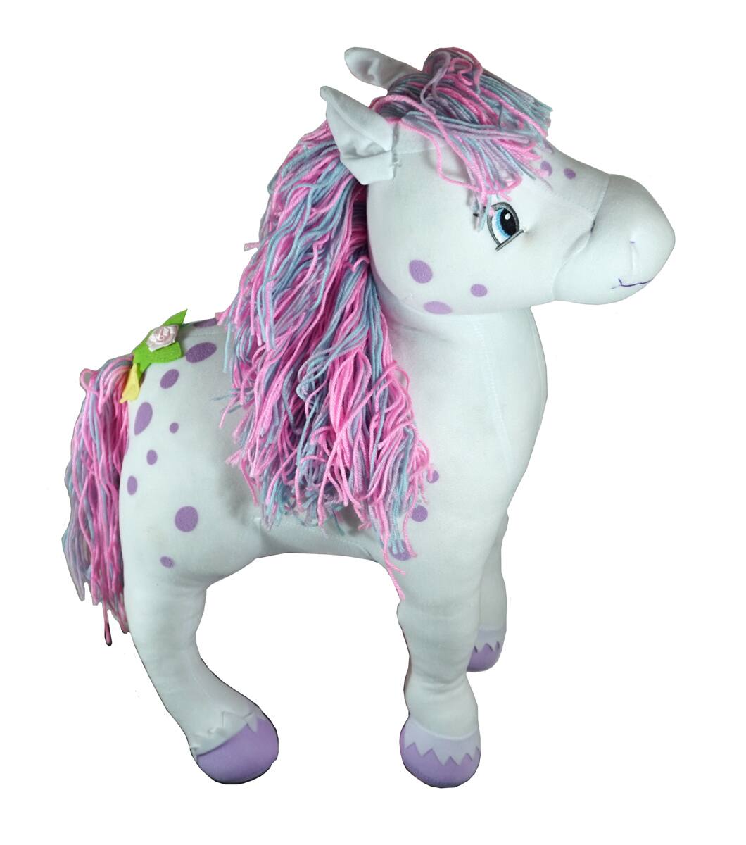 Alt View 4. Hasbro - Strawberry Shortcake 23" Milk Shake Stuffed Animal Plush Pony - Multi.