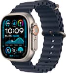 Apple Watch Ultra 2 (GPS+Cellular) 49mm Titanium Case with Navy Ocean Band - Natural - (2024)