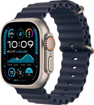 Apple Watch Ultra 2 (GPS+Cellular) 49mm Titanium Case with Apple Watch Ultra 2 (GPS+Cellular) 49mm Titanium Case with
