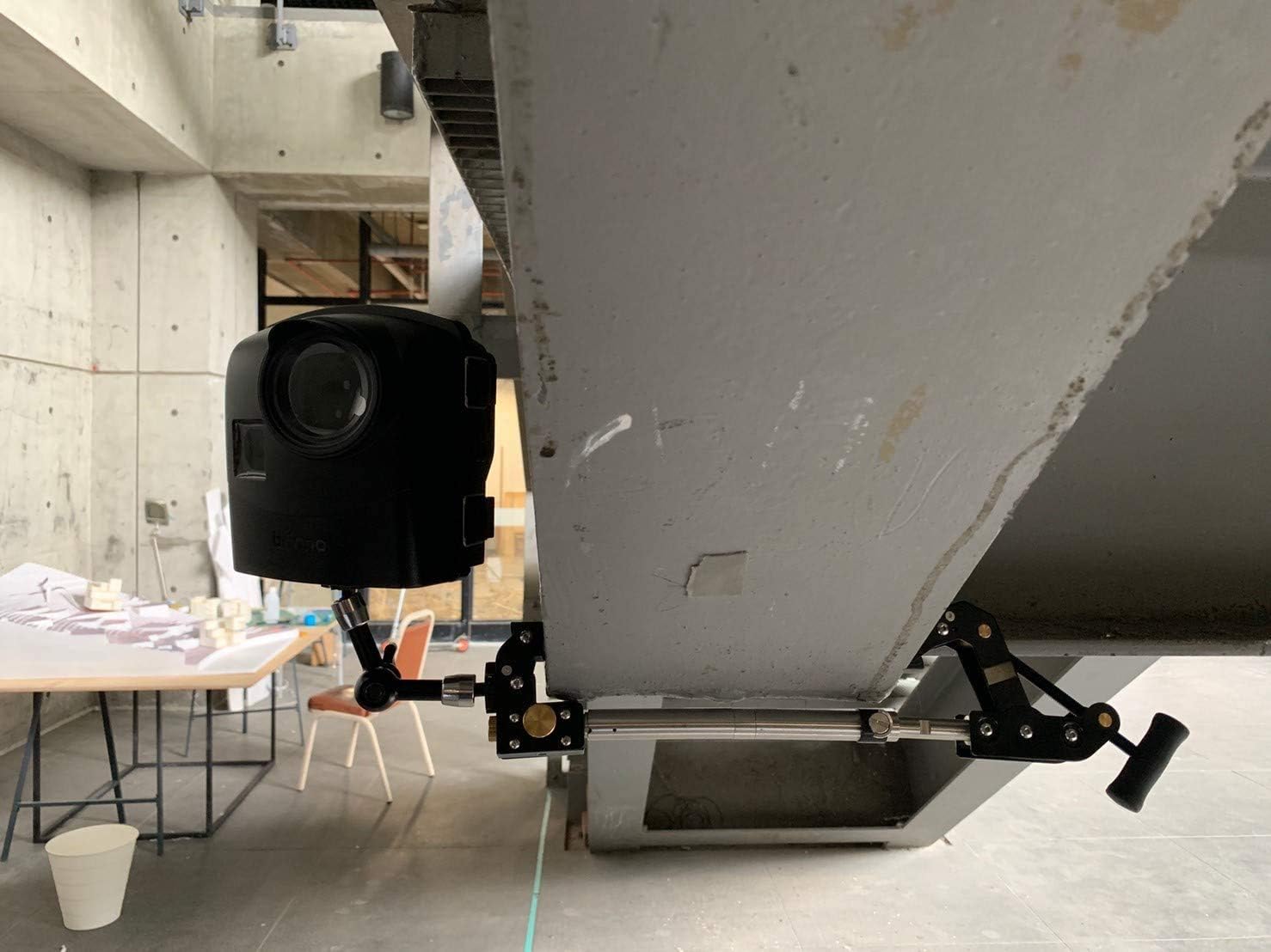 Alt View 5. Brinno - ACC1000P Heavy-Duty Camera Clamp with Magic Arm and Extension Poles.