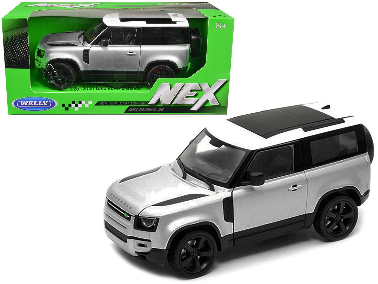"2020 Land Rover Defender Silver Metallic with White Top ""NEX Models"" 1/26 Diecast Model Car by Welly" price history on PriceWatchPro