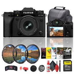 Fujifilm - X-T5 Mirrorless Camera with XF 16-50mm f/2.8-4.8 Lens (Black) Bundle