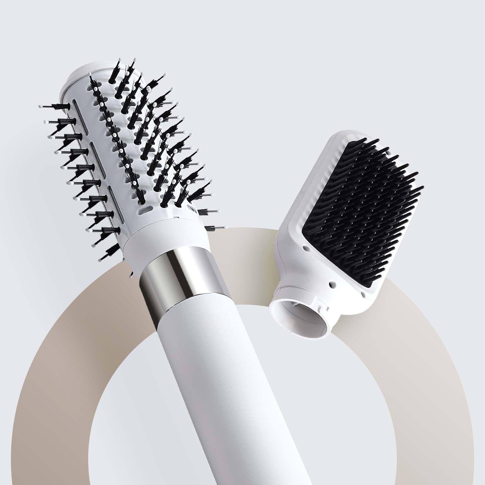 Alt View 1. Glintex - Hair Dryer Brush, Ionic Hot Air Styler with High-Speed Brushless Motor, Oval and Paddle Brushes for Fast Drying.