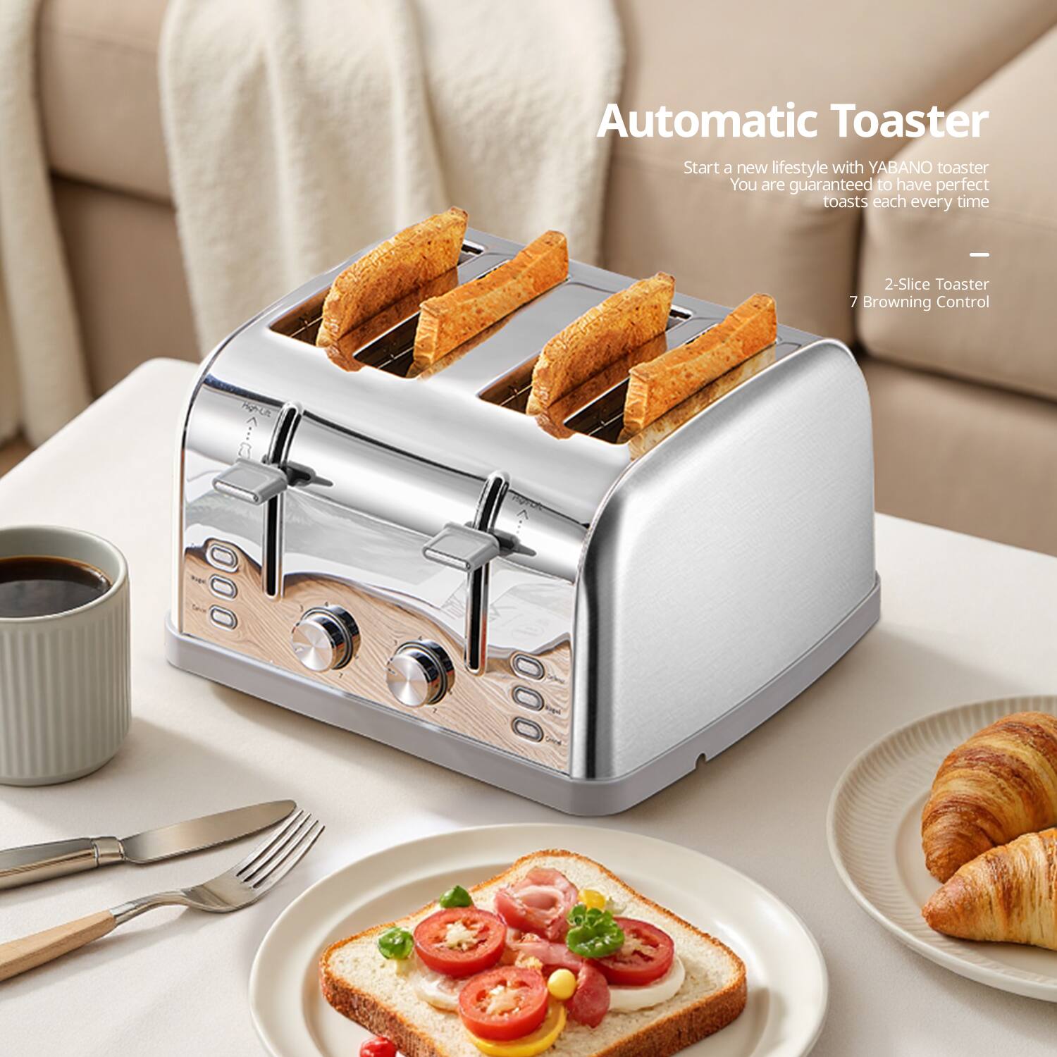 Automatic Toaster

Start a new lifestyle with YABANO toaster. You are guaranteed to have perfect toasts each every time.

2-Slice Toaster
7 Browning Control
