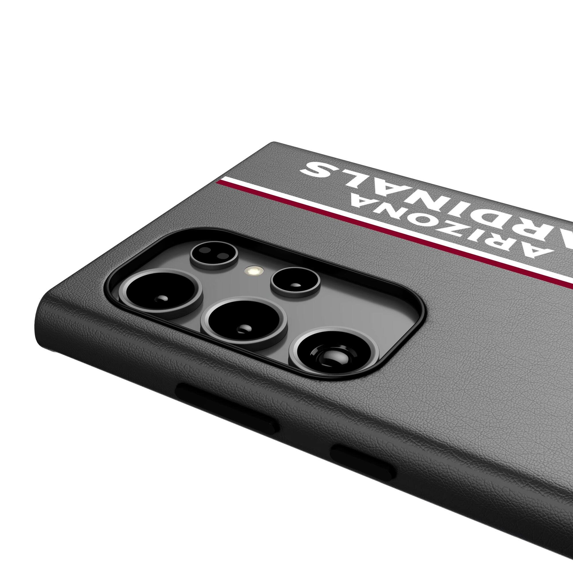 Alt View 2. Keyscaper - Arizona Cardinals Galaxy Magnetic Bump Case - S24 Plus - Black.
